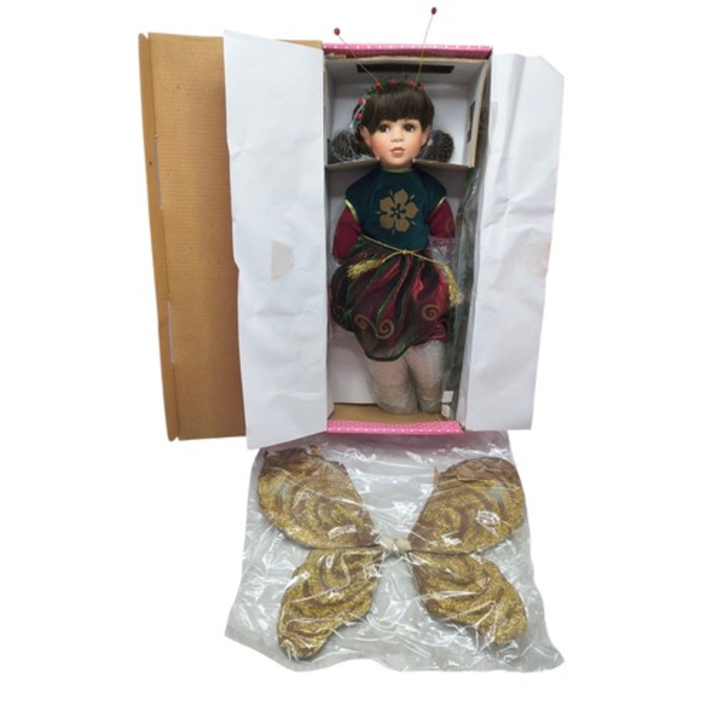 2002 Paradise Galleries Treasury Collection Christmas Jewel Fairy Porcelain Doll